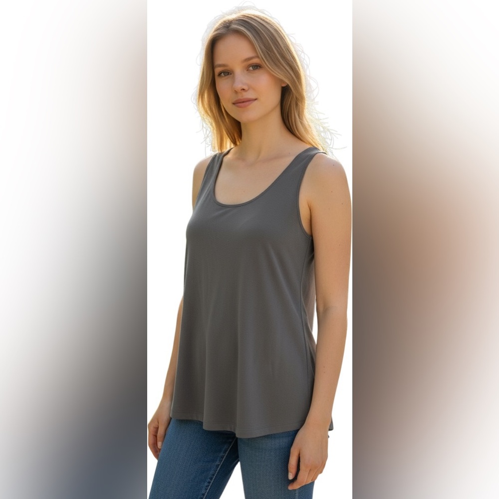 Chico's Microfiber Taupe Tank Top